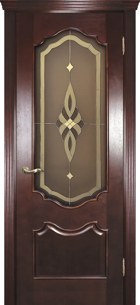 Фото Межкомнатная дверь Фрейм 01 Красное дерево